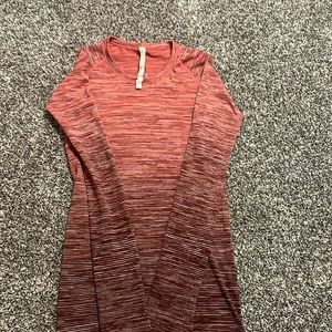 Lululemon red swiftly tech long sleeve